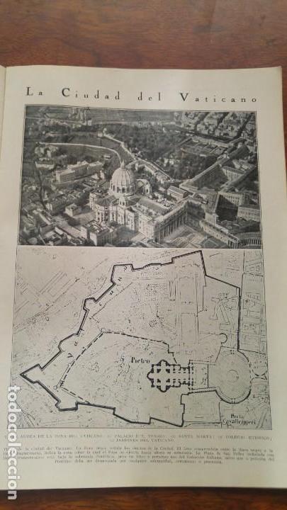 Colecionismo de Revistas e Jornais: LA CIUDAD DEL VATICANO PALACIO LATERANENSE Y QUIRIAL LA MARINA PONTIFICES CUESTION ROMANA A&Ntilde;O 1929