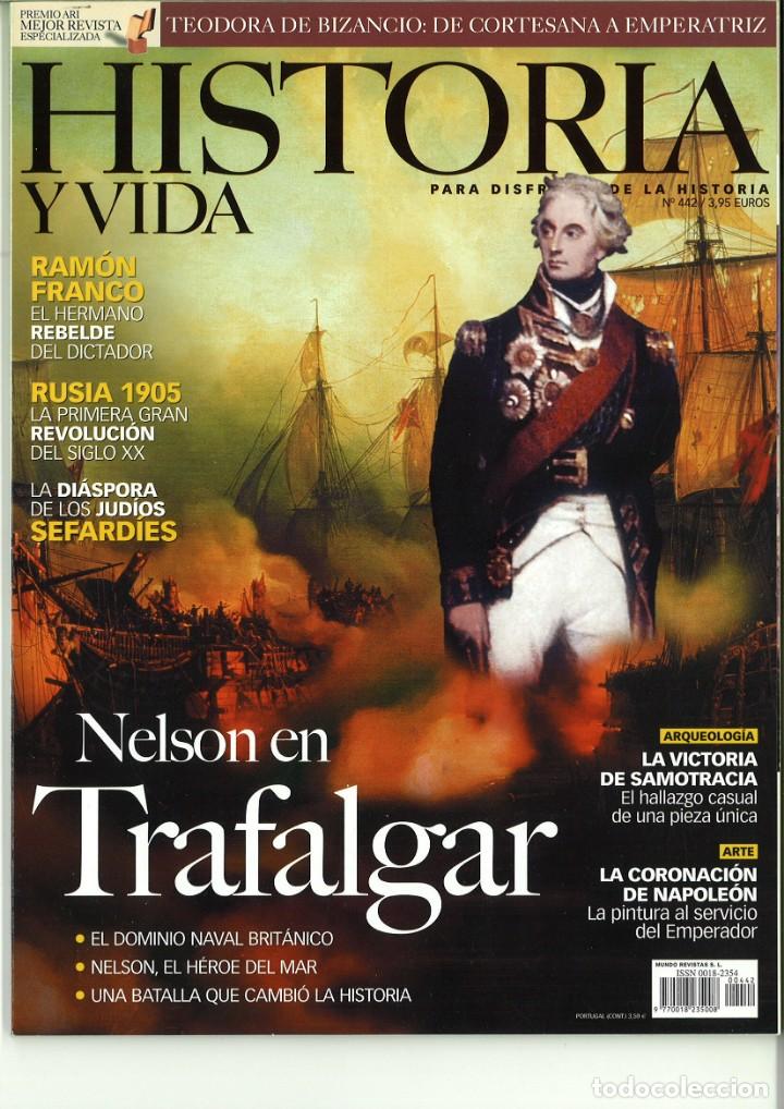 Sammeln von Zeitschriften und Zeitungen: HISTORIA Y VIDA N&ordm; 442, 443 , 445 Y 446. LOTE DE 4 N&Uacute;MEROS.