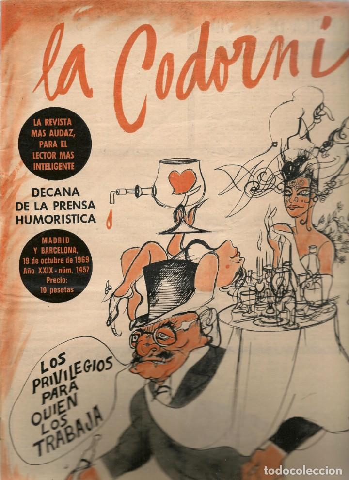 Coleccionismo de Revistas y Peri&oacute;dicos: LA CODORNIZ. N&ordm; 1457. 19 OCTUBRE 1969. (ST/MG)