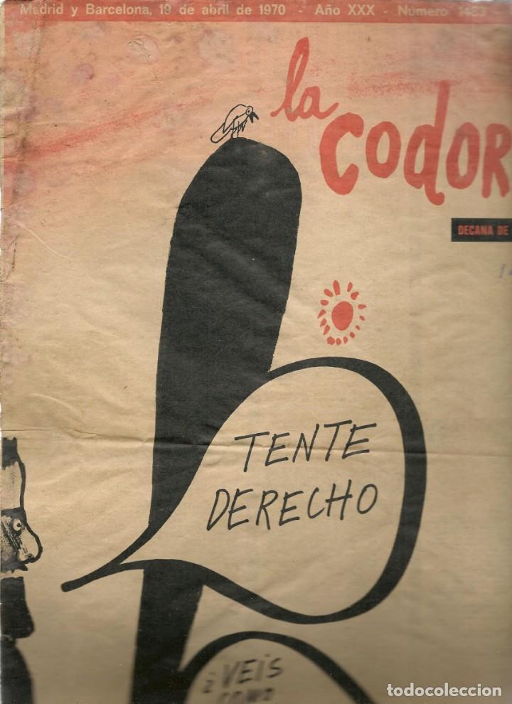 Coleccionismo de Revistas y Peri&oacute;dicos: LA CODORNIZ. N&ordm; 1483. 19 ABRIL 1970. (ST/MG)