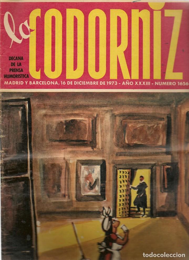 Coleccionismo de Revistas y Peri&oacute;dicos: LA CODORNIZ. N&ordm; 1656. 16 DICIEMBRE 1973.  (B/A48)