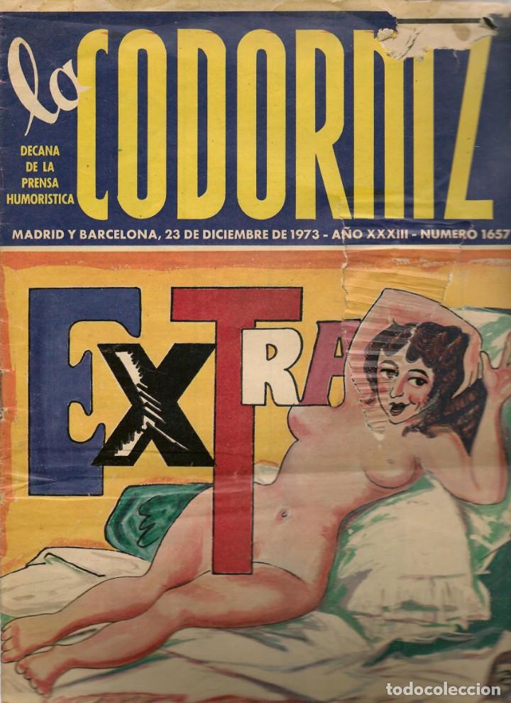 Coleccionismo de Revistas y Peri&oacute;dicos: LA CODORNIZ. N&ordm; 1657. EXTRA DEDICADO AL DESNUDO. 23 DICIEMBRE 1973. (B/A48)