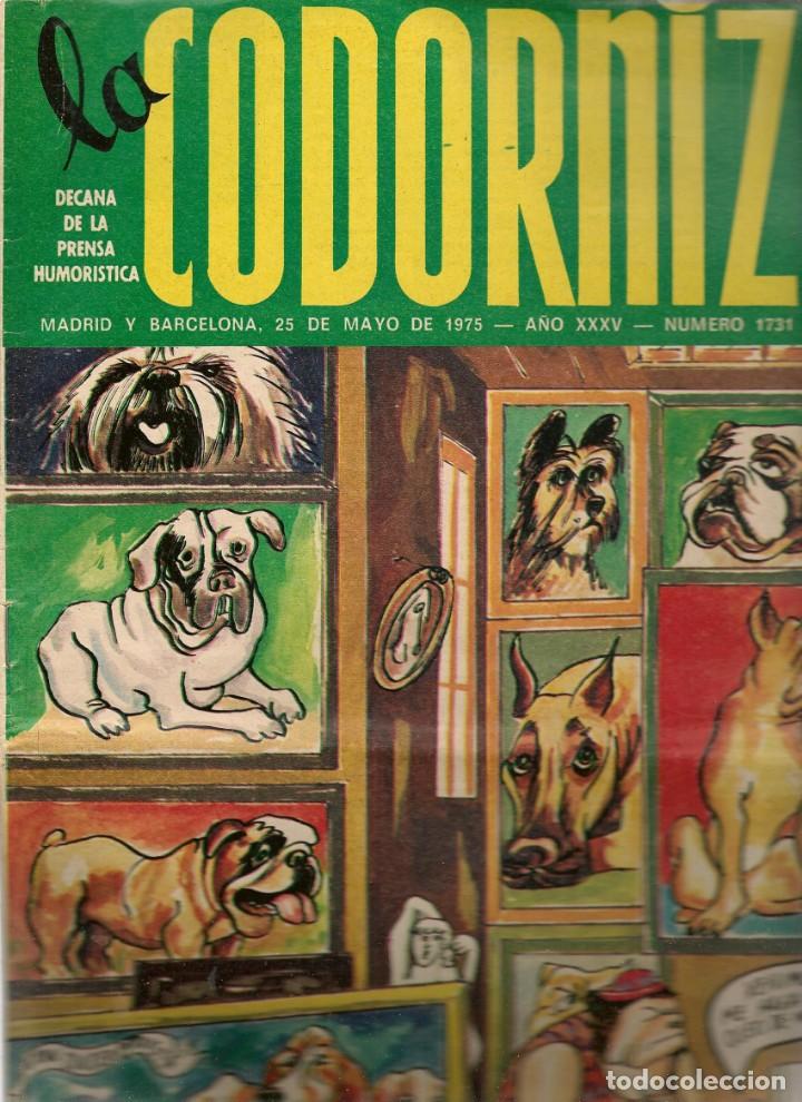 Coleccionismo de Revistas y Peri&oacute;dicos: LA CODORNIZ. N&ordm; 1731. 25 MAYO 1975.  (B/A48)