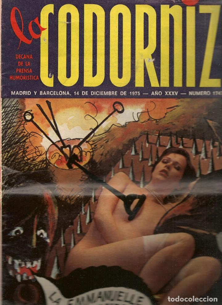Coleccionismo de Revistas y Peri&oacute;dicos: LA CODORNIZ. N&ordm; 1747. ESPECIAL MIEDO. 14 DICIEMBRE 1975. (B/A48)