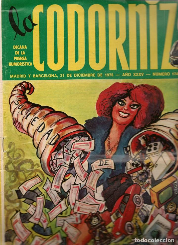 Coleccionismo de Revistas y Peri&oacute;dicos: LA CODORNIZ. N&ordm; 1748. ESPECIAL SOCIEDAD DE CONSUMO. 21 DICIEMBRE 1975. (B/A48)