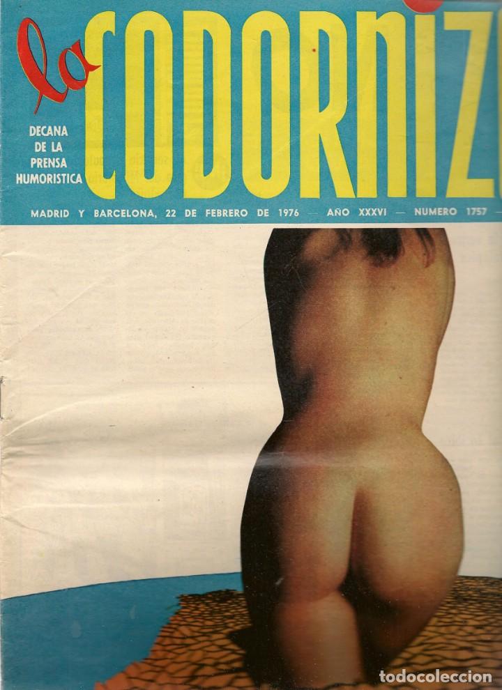 Coleccionismo de Revistas y Peri&oacute;dicos: LA CODORNIZ. N&ordm; 1757. 22 FEBRERO 1976. (B/A48)