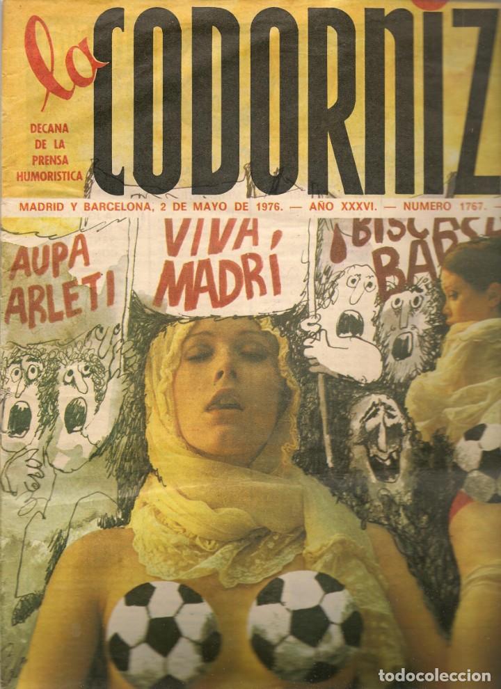 Coleccionismo de Revistas y Peri&oacute;dicos: LA CODORNIZ. N&ordm; 1767.  2 MAYO 1976. (B/A48)