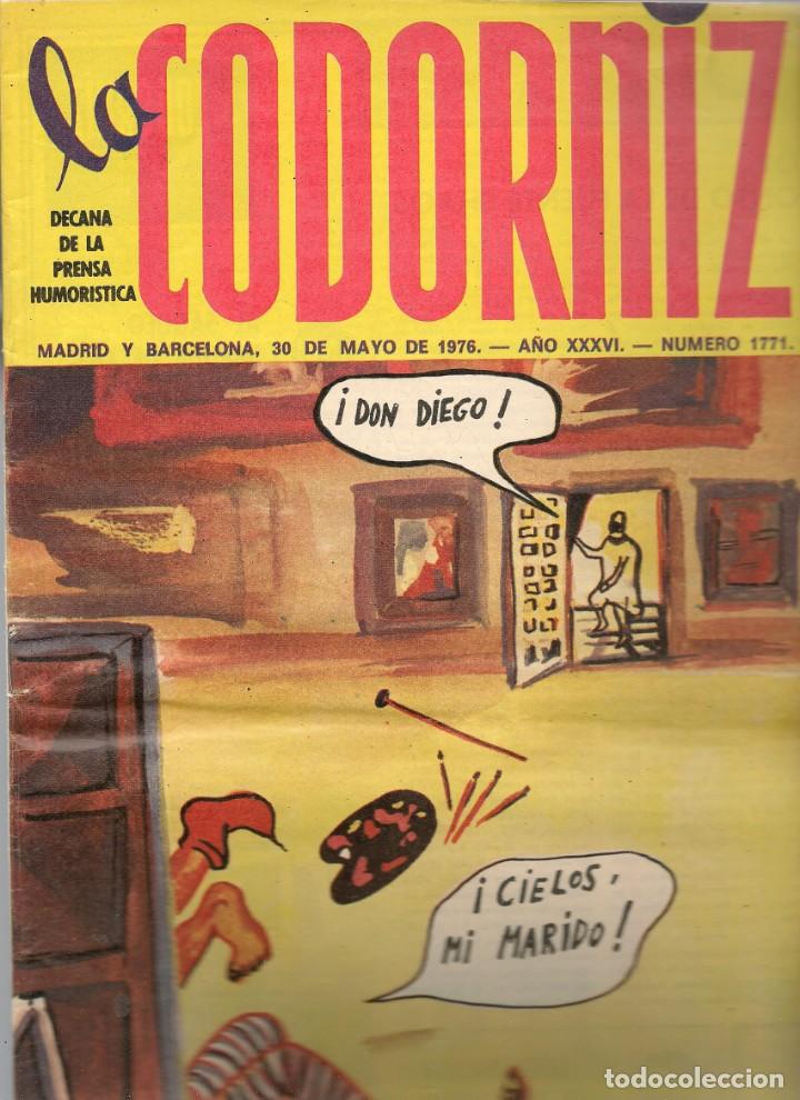 Coleccionismo de Revistas y Peri&oacute;dicos: LA CODORNIZ. N&ordm; 1771. 30 MAYO 1976. (B/A48)