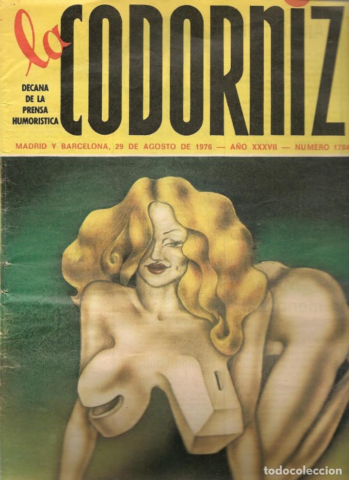 Coleccionismo de Revistas y Peri&oacute;dicos: LA CODORNIZ. N&ordm; 1784. 29 AGOSTO 1976. (B/A48)