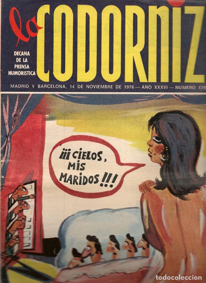 Coleccionismo de Revistas y Peri&oacute;dicos: LA CODORNIZ. N&ordm; 1795. 14 NOVIEMBRE 1976, (B/A48)