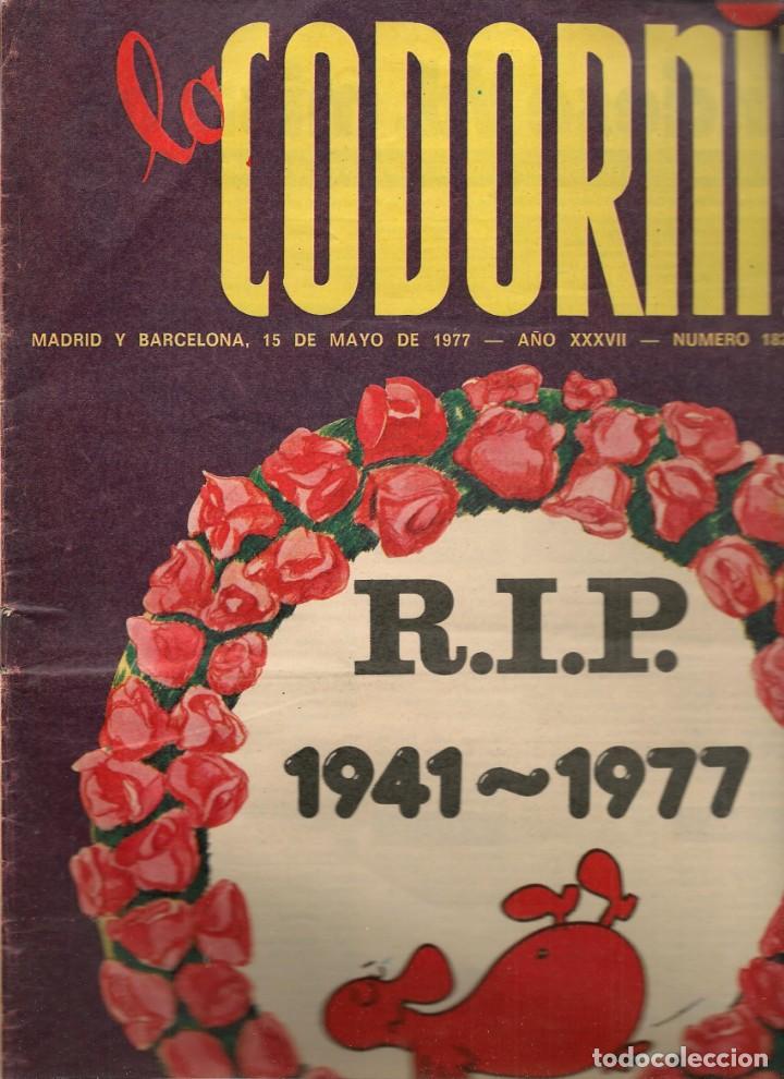 Coleccionismo de Revistas y Peri&oacute;dicos: LA CODORNIZ. N&ordm; 1821. 15 MAYO 1977. (B/A48)
