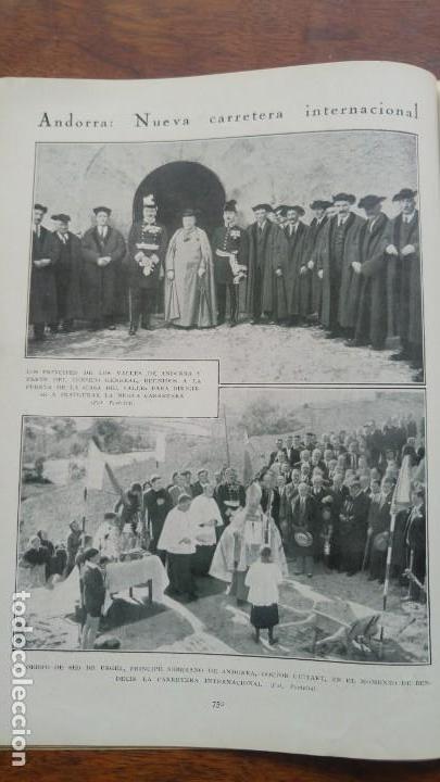 Colecionismo de Revistas e Jornais: ANDORRA NUEVA CARRETERA INTERNACIONAL PARACUELLOS CHOQUE TRENES BETANZOS VALLS ARENYS MAR 1929