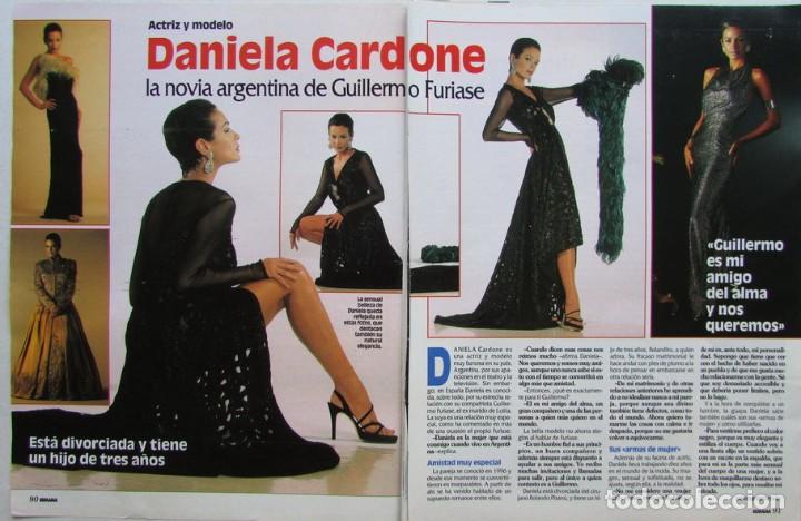 Coleccionismo de Revistas y Peri&oacute;dicos: RECORTE REVISTA SEMANA N&ordm; 3039 1998 DANIELA CARDONE