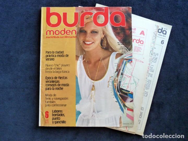 Lote De 5 Revistas Burda Moden Patrones 1966 Sold Through Direct Sale