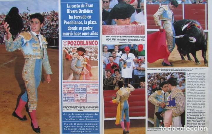 Coleccionismo de Revistas y Peri&oacute;dicos: RECORTE REVISTA SEMANA N&ordm; 2903 1995 FRAN RIVERA, PORTADA Y 4 PGS