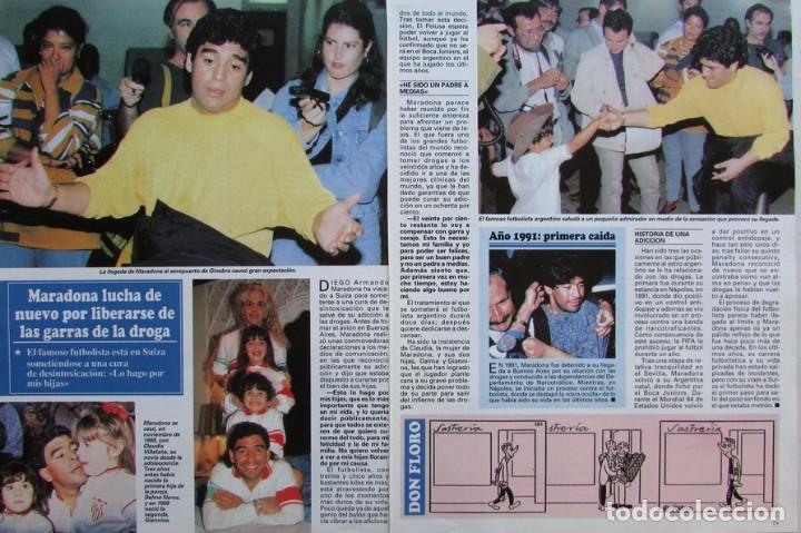 Coleccionismo de Revistas y Peri&oacute;dicos: RECORTE REVISTA SEMANA N&ordm; 2950 1996 MARADONA