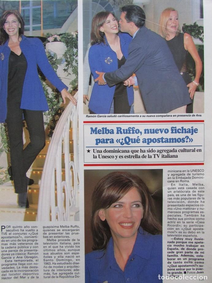 Coleccionismo de Revistas y Peri&oacute;dicos: RECORTE REVISTA SEMANA N&ordm; 3010 1997 MELBA RUFINO