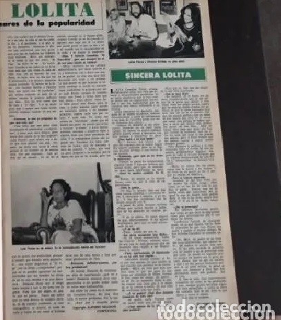 Coleccionismo de revistas y peri&oacute;dicos: LOLA LOLITA FLORES