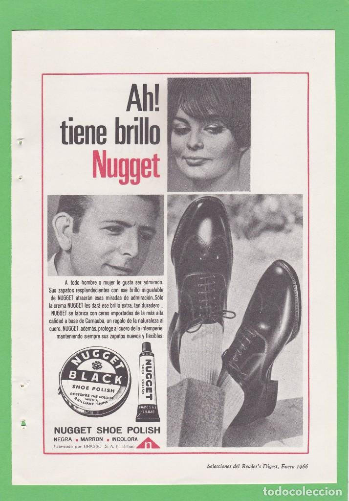 Coleccionismo de revistas y peri&oacute;dicos: PUBLICIDAD 1966. ANUNCIO NUGGET. BRASSO, S.A. BILBAO