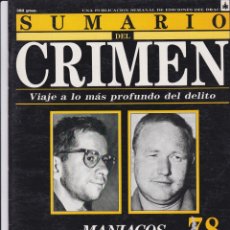 Colecionismo de Revistas e Jornais: SUMARIO DEL CRIMEN NÚMERO 78. Lote 152347274