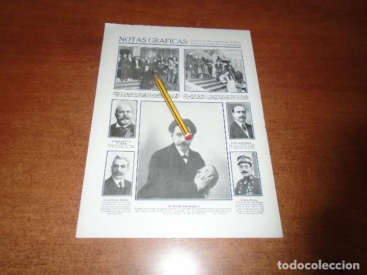Coleccionismo de Revistas y Peri&oacute;dicos: RETAL 1910: EDUARDO MARQUINA. LE&Oacute;N Y CASTILLO. SR. BENLLIURE. REYES DE ITALIA. ASOC. E. FERROARRILES