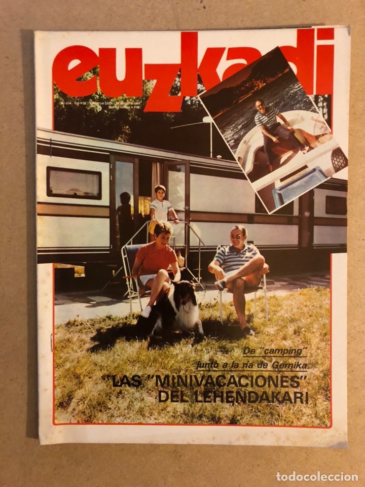 Sammeln von Zeitschriften und Zeitungen: EUZKADI N&deg;204 (1985). VACACIONES DEL LEHENDAKARI, DEPORTIVO ALAVES, JJ BEN&Iacute;TEZ, JES&Uacute;S LOPEZ COBOS,..
