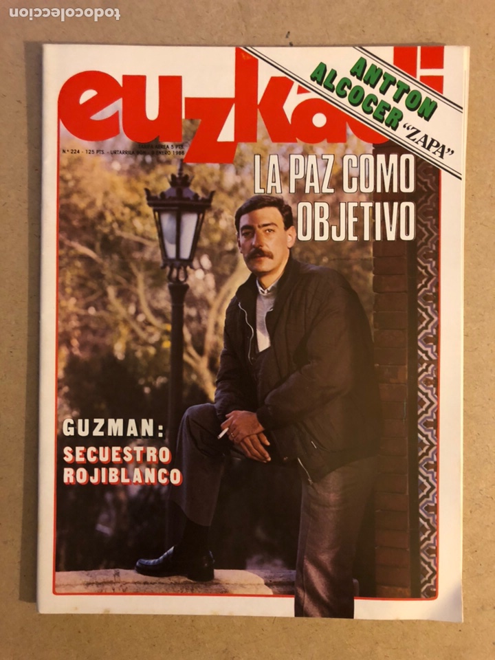 Coleccionismo de Revistas y Peri&oacute;dicos: EUZKADI N&deg;224 (1986). SECUESTRO JUAN PEDRO GUZM&Aacute;N (ATHLETIC CLUB), ANTTON ALCOCER ZAPA, JOAN MIR&Oacute;