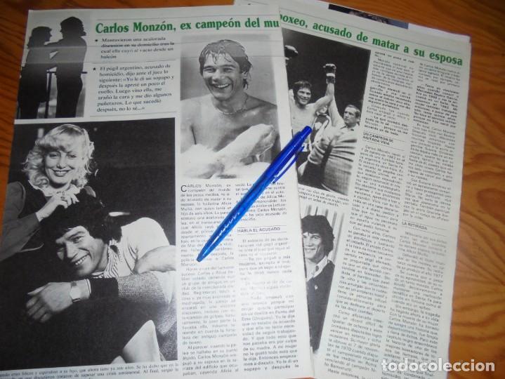 Coleccionismo de Revistas y Peri&oacute;dicos: RECORTE : CARLOS MONZON, EX CAMPEON MUNDIAL DE BOXEO, ACUSADO DE HOMICIDIO. SEMANA, MARZO 1988 ()