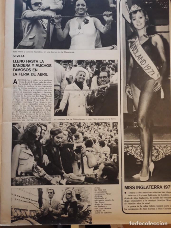 Coleccionismo de revistas y peri&oacute;dicos: MISS INGLATERRA 1971 LOLA FLORES LA FERIA DE SEVILLA