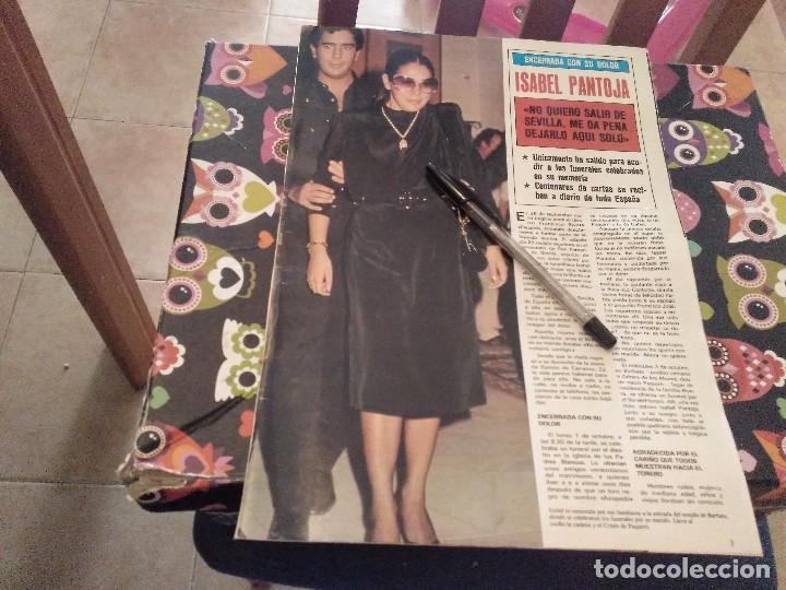 Coleccionismo de Revistas y Peri&oacute;dicos: ANTIGUO RECORTE REVISTA A&Ntilde;OS 80 5 PAGINAS ISABEL PANTOJA MUERTE DE PAQUIRRI