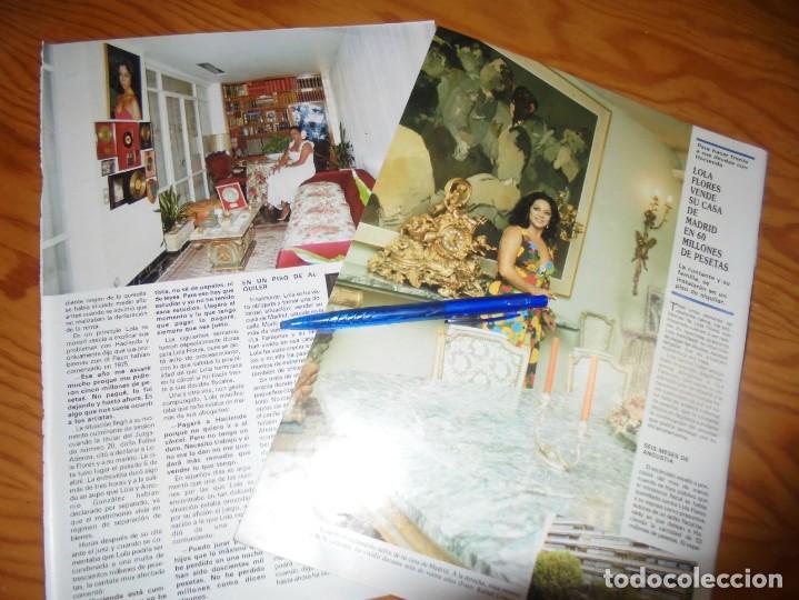 Coleccionismo de revistas y peri&oacute;dicos: RECORTE : LOLA FLORES VENDE SU CASA DE MADRID EN 60 MILLONES .SEMANA, OCTBRE 1987 ()