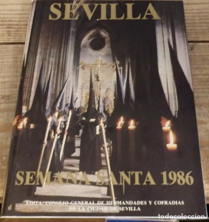 Coleccionismo de Revistas y Peri&oacute;dicos: Programa oficial de Semana Santa Sevilla 1986, 55 PAGINAS