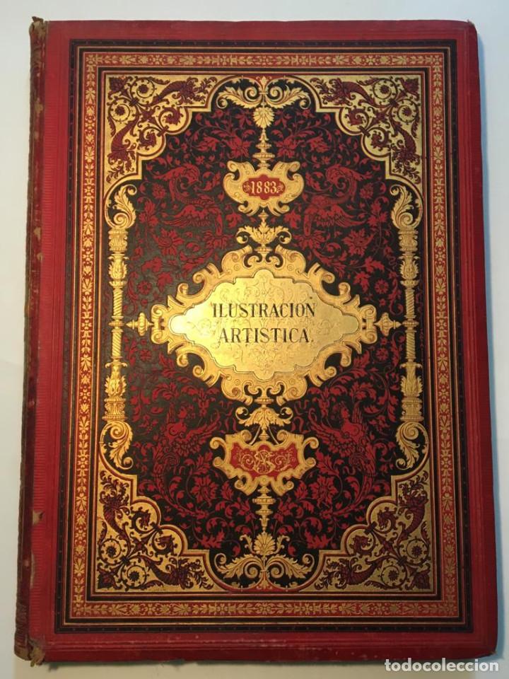 Coleccionismo de revistas y peri&oacute;dicos: LA ILUSTRACI&Oacute;N ART&Iacute;STICA,PERI&Oacute;DICO SEMANAL,GRABADOS,A&Ntilde;O 1883, DEL N&ordm; 53 AL 104,MONTANER SIMON