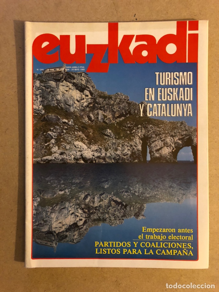 Sammeln von Zeitschriften und Zeitungen: EUZKADI N&deg;244 (1986). PROGRAMA ELECTORAL DEL ONV ELECCIONES GENERALES,TURISMO EN EUSKADI Y CATALUNYA