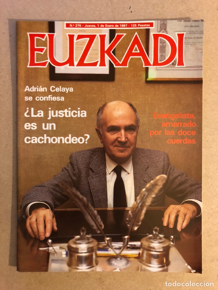 Coleccionismo de Revistas y Peri&oacute;dicos: EUZKADI N&deg;275 (1987). EL OCASO DE LA ARBOLEDA, ALFREDO EVANGELISTA BOXEO, PNV-PSOE CASA VEZ M&Aacute;S LEJO