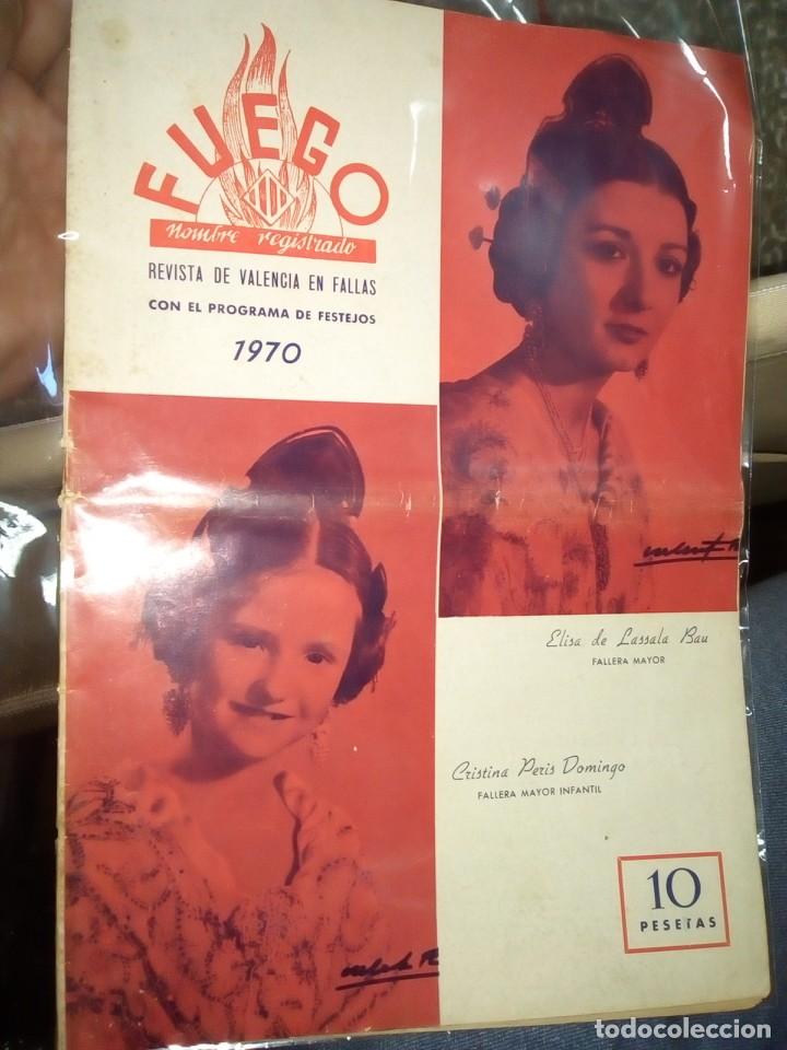 Coleccionismo de Revistas y Peri&oacute;dicos: FUEGO. REVISTA DE VALENCIA EN FALLAS. TIPOGRAFIA ARTISTICA PUERTES, 1970