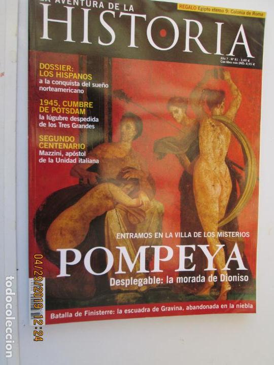 Coleccionismo de revistas y peri&oacute;dicos: LA AVENTURA DE LA HISTORIA REVISTA N&ordm; 7 POMPEYA , LA V ILLA DE LOS MISTERIOS