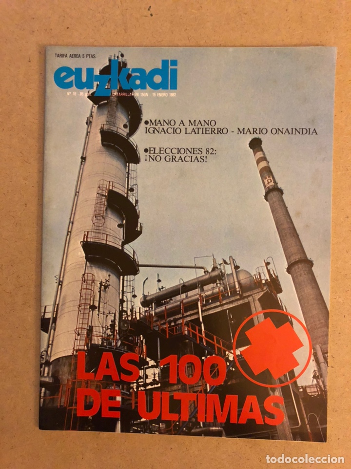 Coleccionismo de revistas y peri&oacute;dicos: EUZKADI N&deg;16 (1982). ELECCIONES 82, BRIGADAS ROJAS, GLORIA FUERTES,...