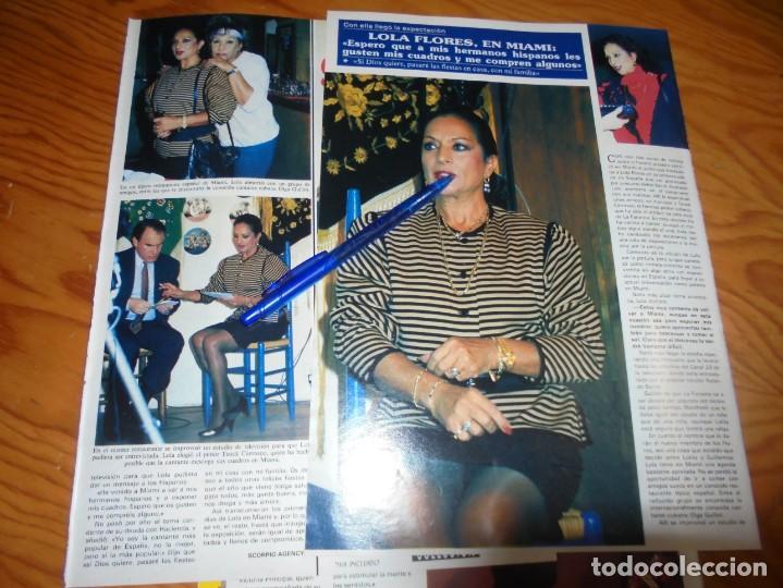 Coleccionismo de revistas y peri&oacute;dicos: RECORTE : LOLA FLORES EN  MIAMI. SEMANA, DCBRE 1987 ()