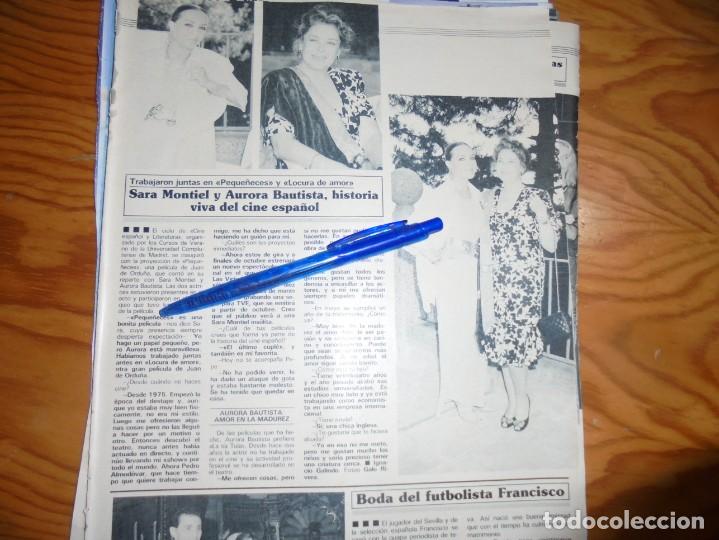 Coleccionismo de revistas y peri&oacute;dicos: RECORTE : SARA MONTIEL Y AURORA BAUTISTA, HISTORIA VIVA DEL CINE ESPA&Ntilde;OL.  SEMANA, JULIO 1990 ()