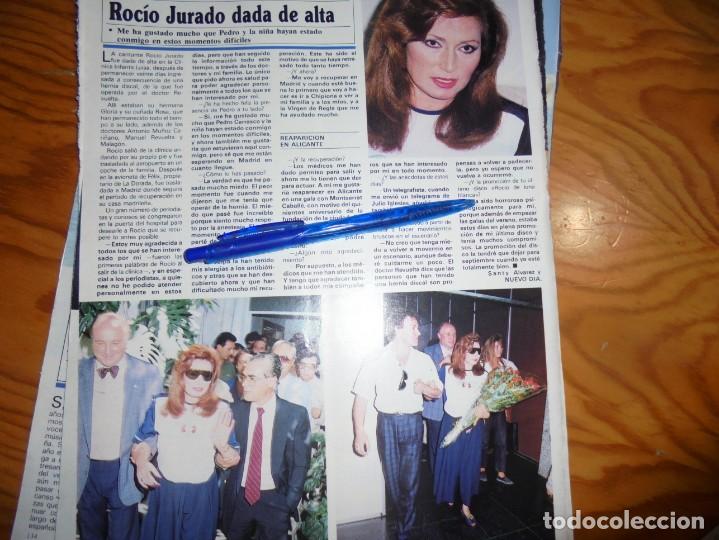 Coleccionismo de Revistas y Peri&oacute;dicos: RECORTE : ROCIO JURADO, DADA DE ALTA. SEMANA, JULIO 1990 ()
