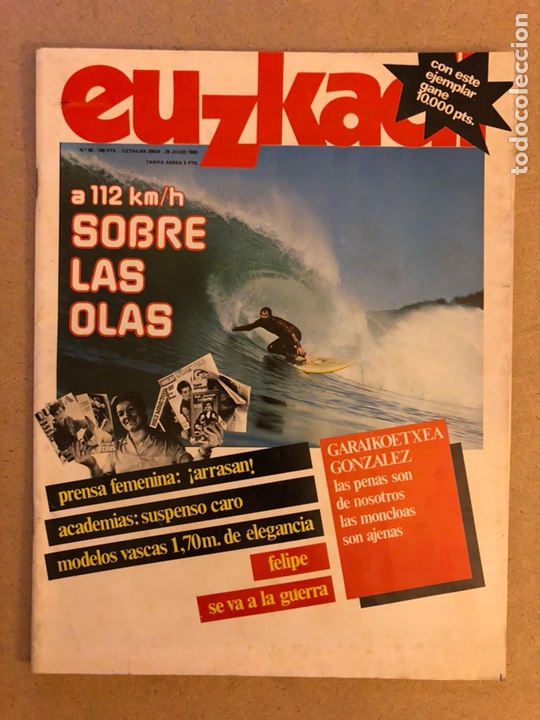 Sammeln von Zeitschriften und Zeitungen: EUZKADI N&deg;96 (1983). SURF, C. GAROIKOETXEA, F. GONZ&Aacute;LEZ, MODELOS VASCAS, PRENSA FEMENINA,...