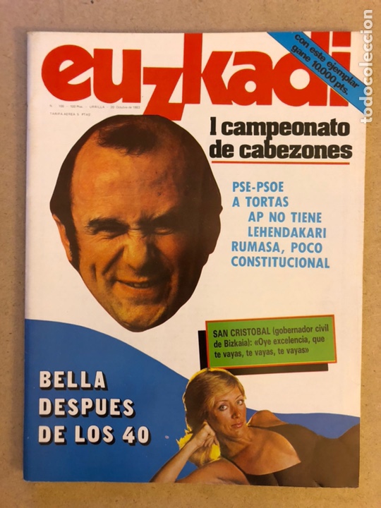 Collection Magazines and Newspapers: EUZKADI N&deg;108 (1983). JULI&Aacute;N SANCRISTOBAL, CAMPEONATO DE CABEZONES, RUMASA,...