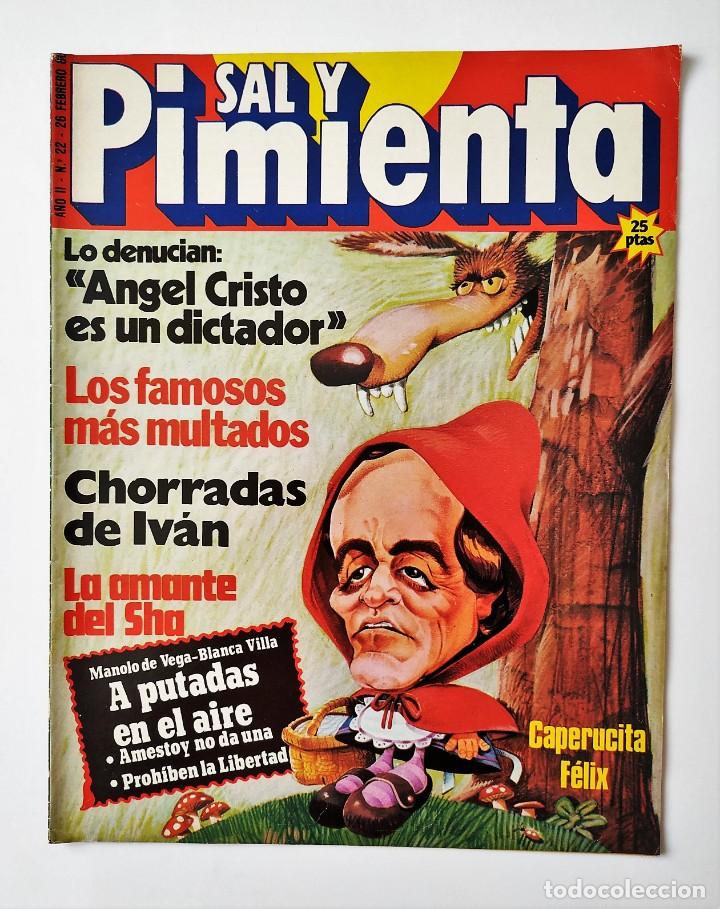 Coleccionismo de Revistas y Peri&oacute;dicos: SAL Y PIMIENTA, N&ordm; 23. 4 MARZO 1980. SANTANA/EVA ROBIN - CARMEN SEVILLA - FELIPE GONZ&Aacute;LEZ - BO DEREK