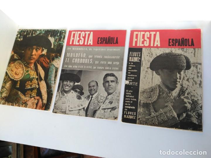 Collectionnisme de Revues et Journaux: Lote de 3 revistas taurinas, fiesta espa&ntilde;ola, a&ntilde;o 1966, el cordobes, flores vazquez, el pireo