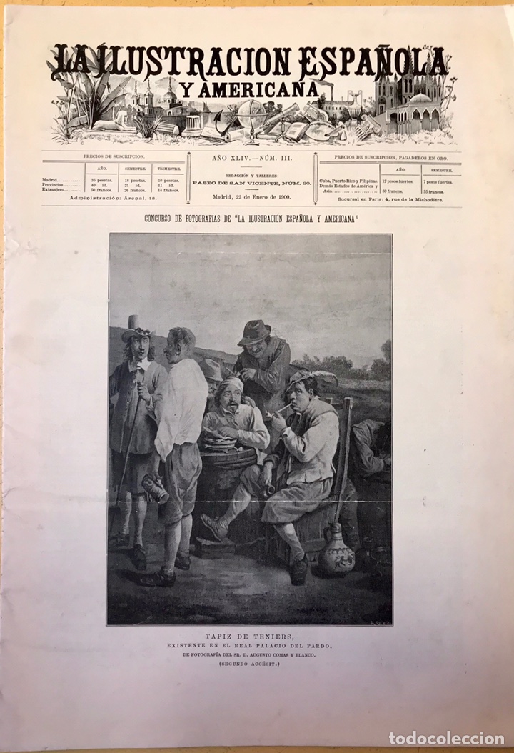 Coleccionismo de revistas y peri&oacute;dicos: Ilustra Esp y Ame 1900. Exposici&oacute;n Avicultura Barcelona. Pretoria. Minas oro Transvaal. Alfonso XIII