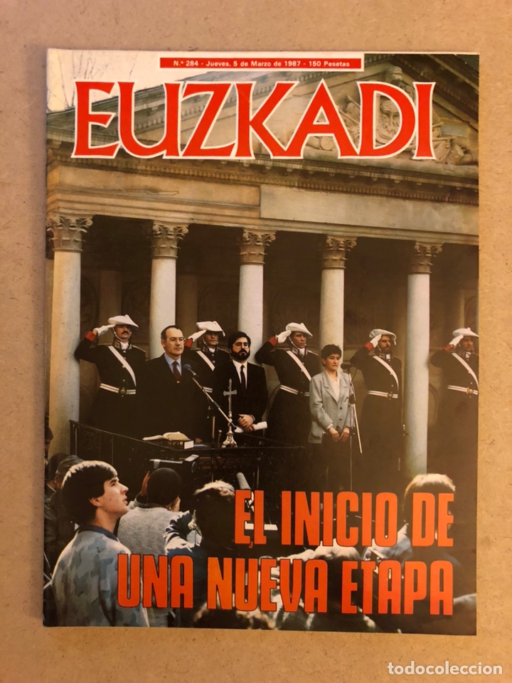 Collection Magazines and Newspapers: EUZKADI N&deg;284 (1987). NUEVO GOBIERNO EUSKADI, ESCUELA SUKARRIETA, ELI GALD&Oacute;S,...