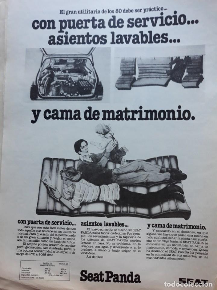 Coleccionismo de revistas y peri&oacute;dicos: ANUNCIO SEAT PANDA VINTAGE