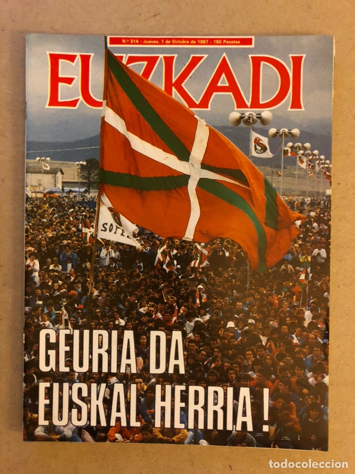 Collectionnisme de Revues et Journaux: EUZKADI N&deg;314 (1987). ALDERDI EGUNA &lsquo;87, ALTERNATIVA KAS, ZINEMALDIA DONOSTI,...