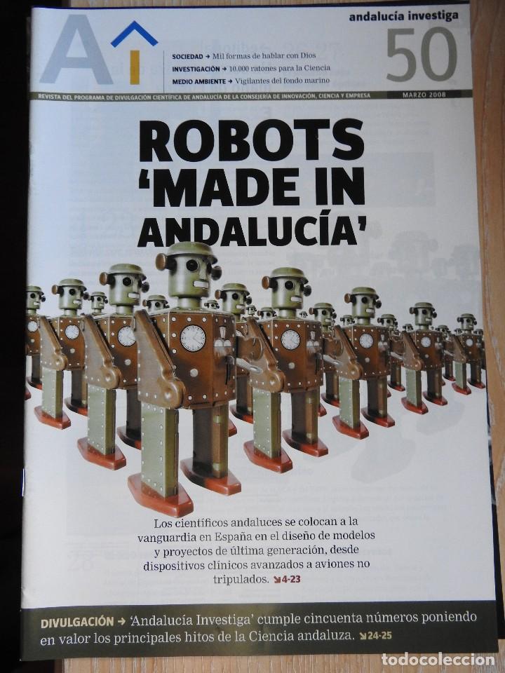 Collection Magazines and Newspapers: REVISTA ANDALUCIA INVESTIGA N&ordm; 50. 2008. ROBOTS MADE IN ANDALUCIA